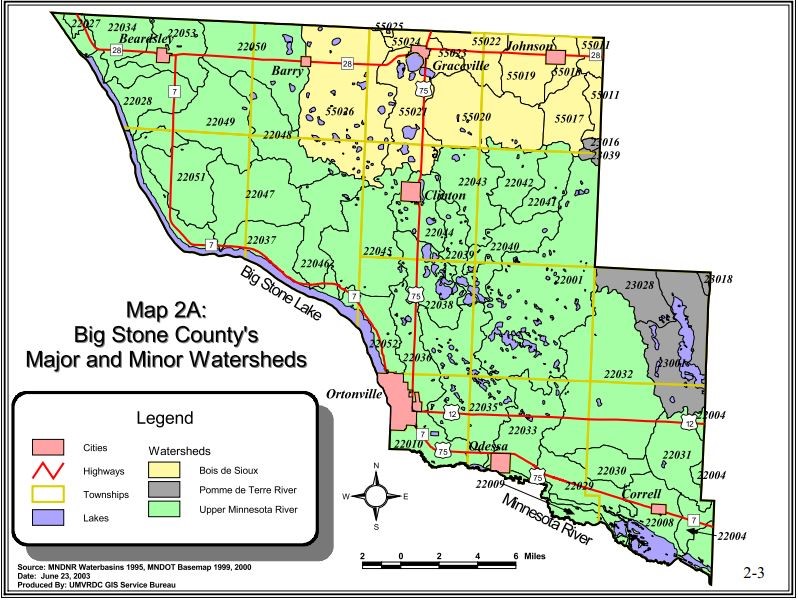 Big Stone County Watershed Map